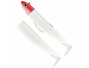 BLACK MINNOW 90 COMBO OFF SHORE 10 GRAM WHITE + LURE BODY WHITE JIGHEAD RED