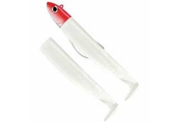BLACK MINNOW 90 COMBO OFF SHORE 10 GRAM WHITE + LURE BODY WHITE JIGHEAD RED
