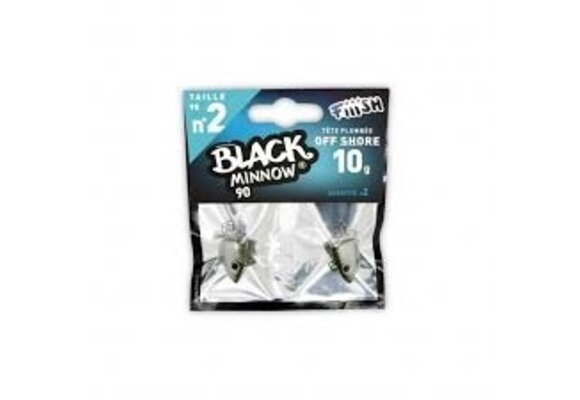 BLACK MINNOW 90 JIGHEAD KAKI OFF SHORE 10 GRAM P/2