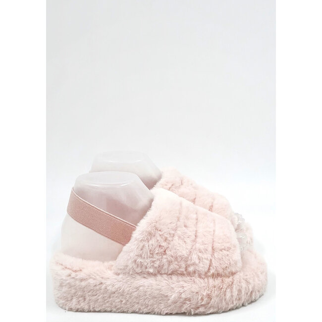 FAVV Fluffy Slippers Roze