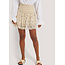 NA-KD Mini Structured Smocked Skirt White Flower