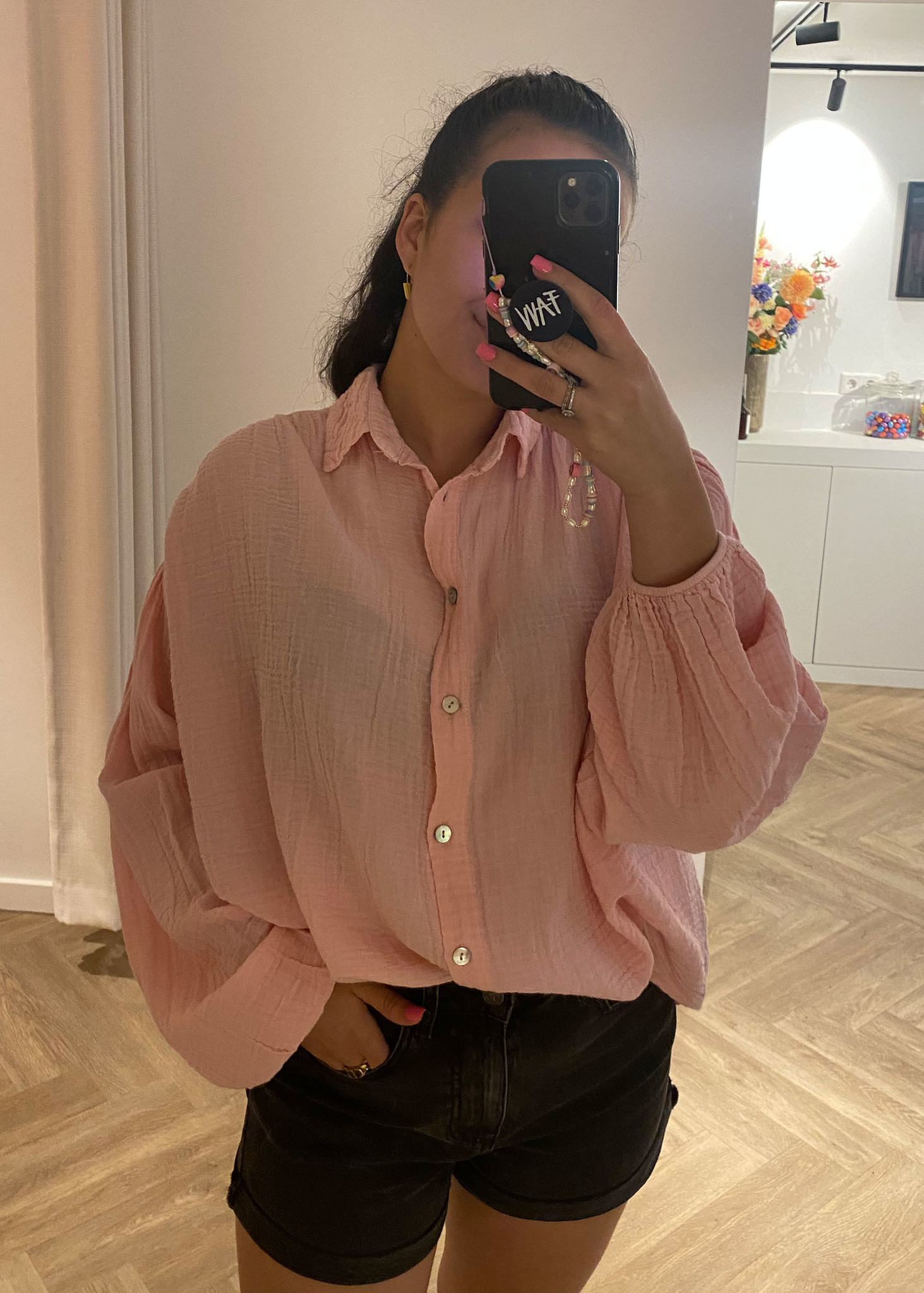 ballonmouw blouse