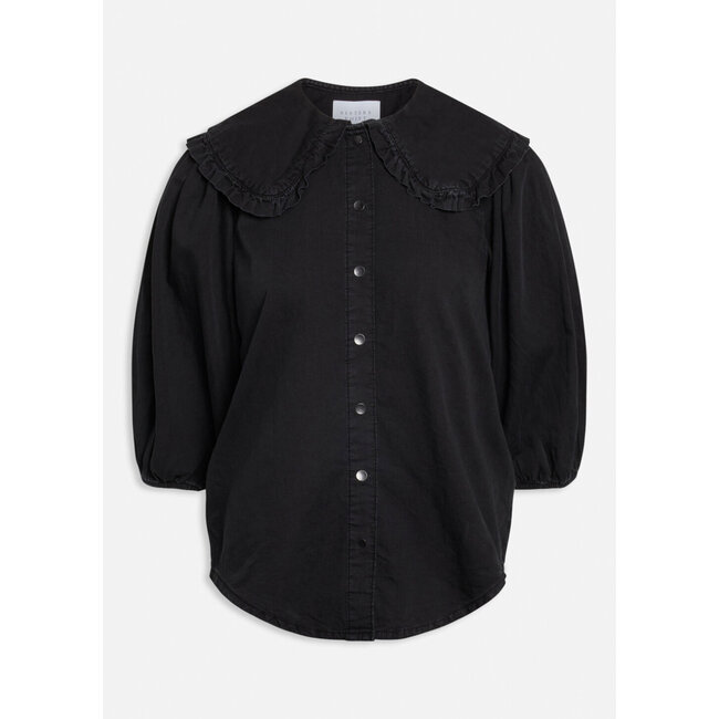 SISTERS POINT Black Wash Ovia Blouse