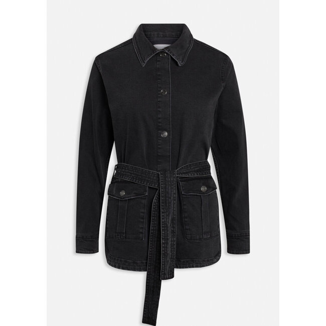 SISTERS POINT Black Wash Olli Jacket