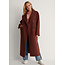 NA-KD Oversized Side Slit Coat Brown