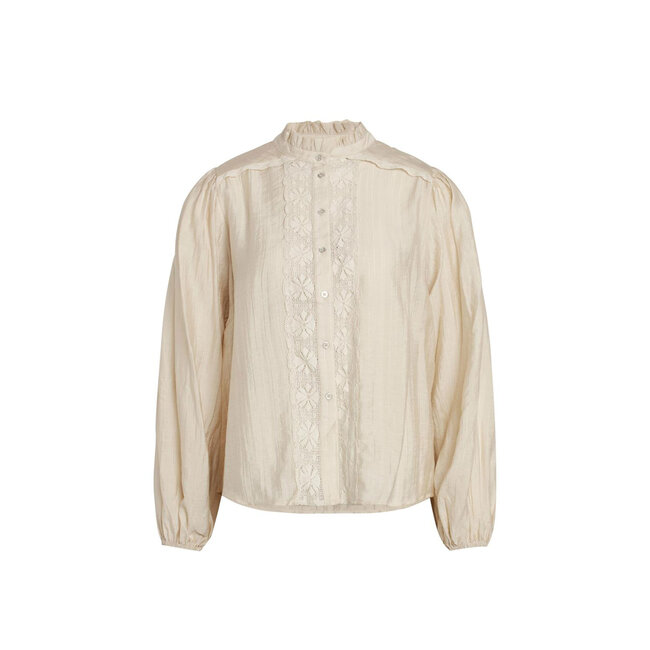 CO'COUTURE Lisissa Lace Shirt Bone