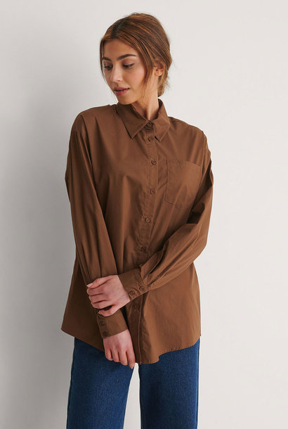 Oversized Shirt Brown