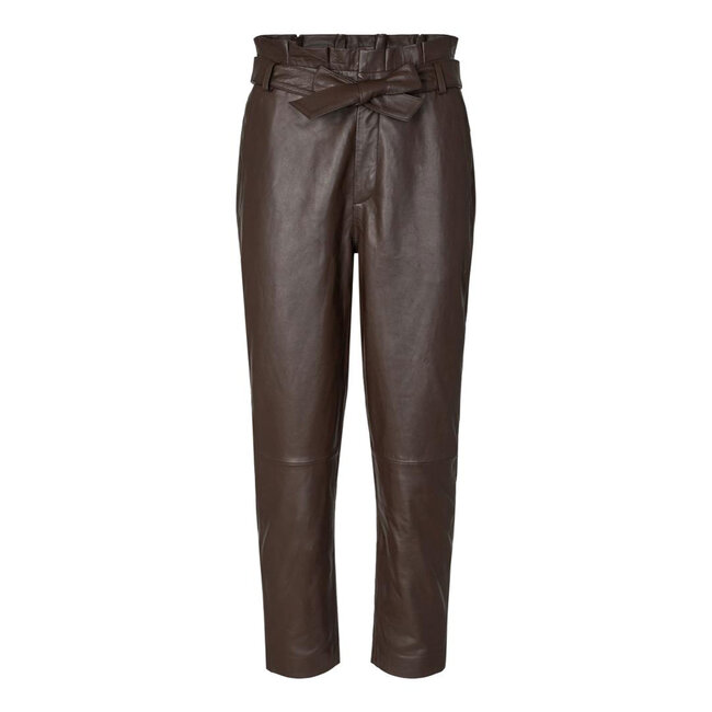 CO'COUTURE Phoebe Leather Pants Mocca