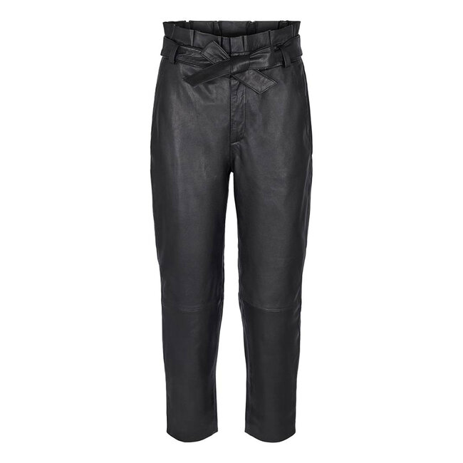 CO'COUTURE Phoebe Leather Pants Black