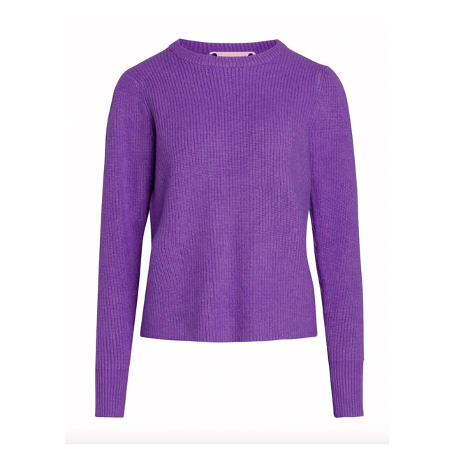 CO'COUTURE Row Puff Knit Purple