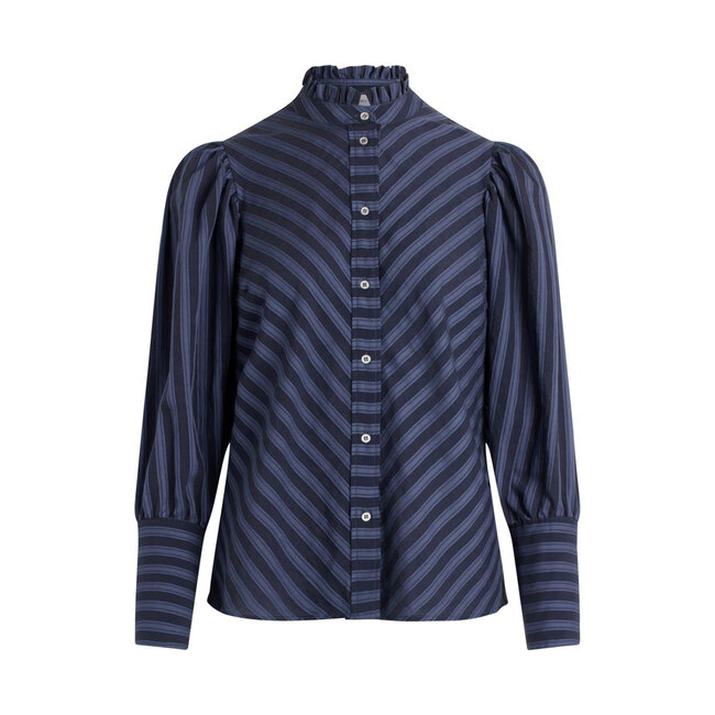 CO'COUTURE Glory Puff Shirt Navy