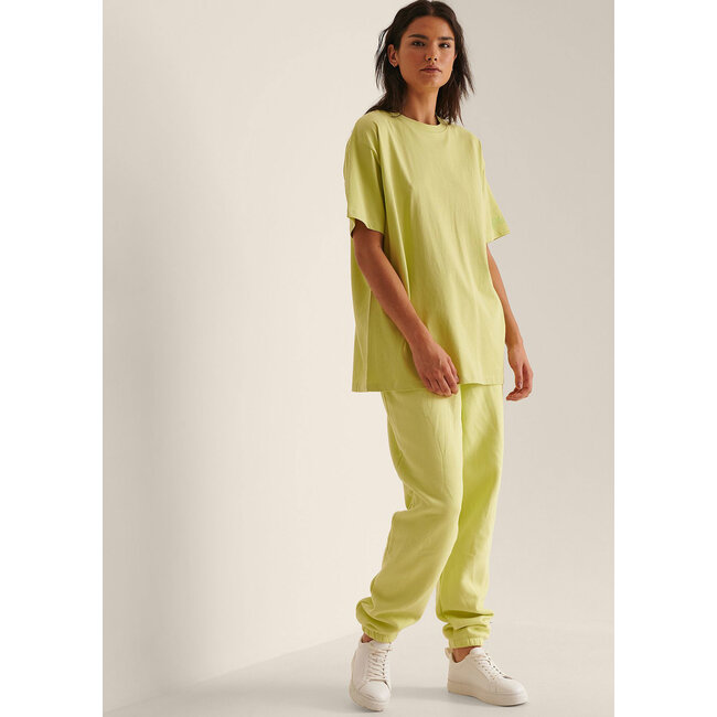 NA-KD Organic Comfy Sweatpants Lime