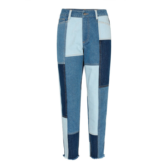 CO'COUTURE Patch work jeans Denim Blue