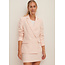 NA-KD Tweed Blazer Pink