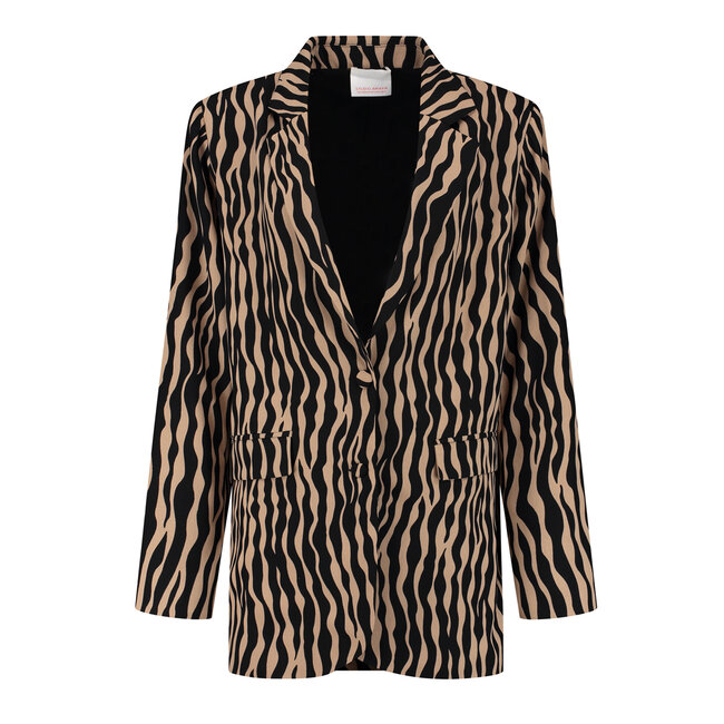 STUDIO AMAYA Megan Zebra Blazer