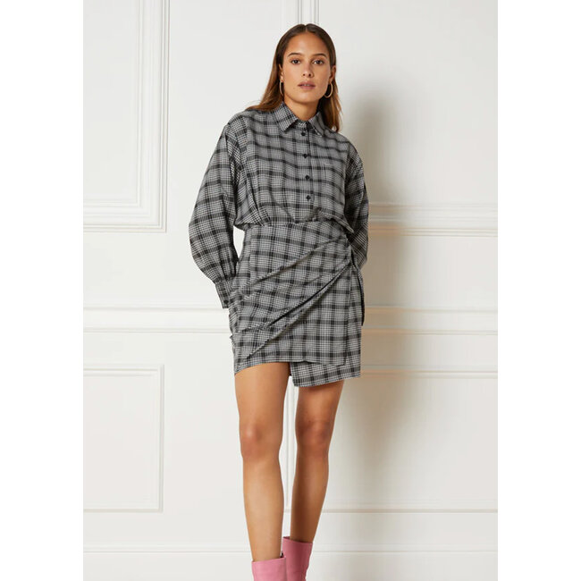REFINED DEPARTMENT Flowy Check Skirt