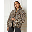 REFINED DEPARTMENT Quilted Leopard Bomber Jacket Jay