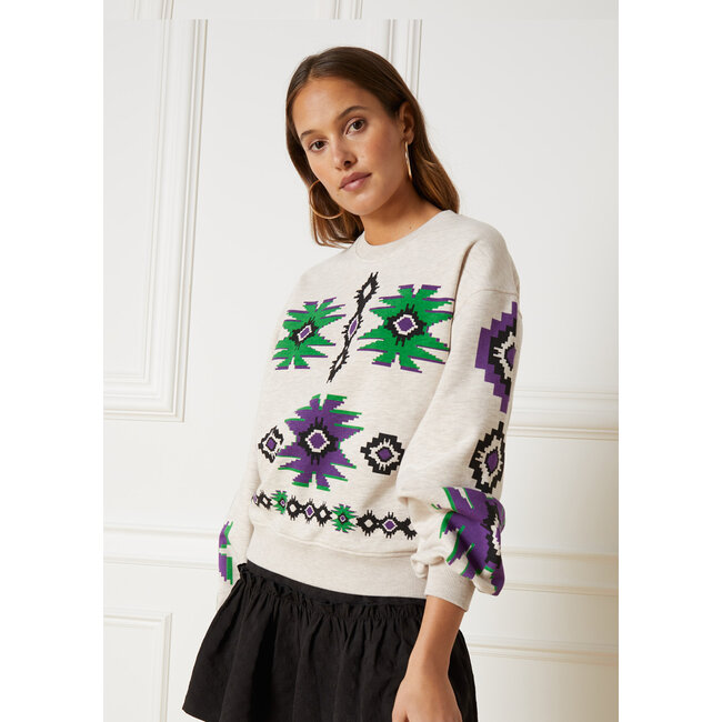 REFINED DEPARTMENT Purple Ladies Knitted Oversized Sweater Jayne