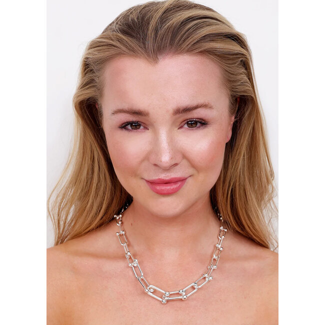 FAVV Anna Large Necklace Silver