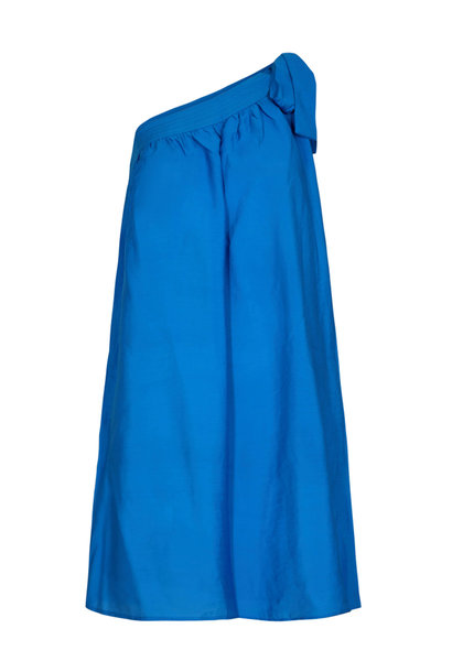 Callum Asym Midi Dress New Blue