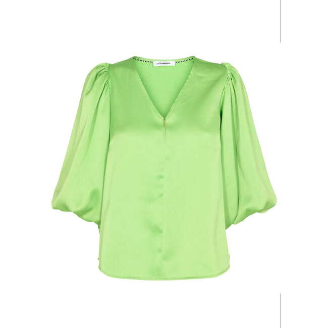 CO'COUTURE Mira Zip Blouse Lime