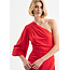 ACCESS Gathered One Shoulder Dress
