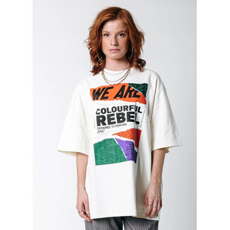 COLOURFUL REBEL Colourful Rebel Oversized Tee | Off white