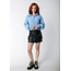 COLOURFUL REBEL Zenni Vegan Leather Mini Skirt | Black