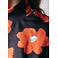 COLOURFUL REBEL Neyo Flower Peached Turtleneck Top | Mandarin Orange