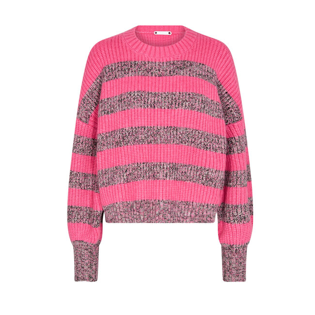 CO'COUTURE Melange Stripe Knit Pink