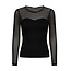 CO'COUTURE Badu Mix Corsage Blouse Black