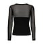 CO'COUTURE Badu Mix Corsage Blouse Black