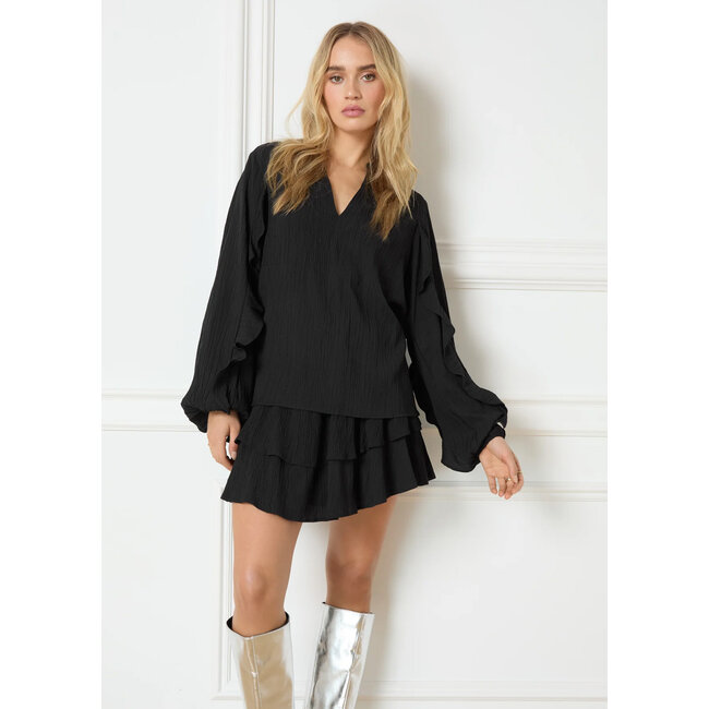 REFINED DEPARTMENT Woven Ruffle Blouse Milaya