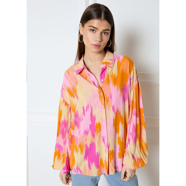 REFINED DEPARTMENT Oversized Blouse Faya Pink