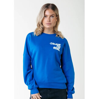 COLOURFUL REBEL Wave Logo Sweat Bold Blue