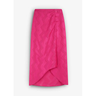 SCALPERS Jac Buttons Skirt Fucsia