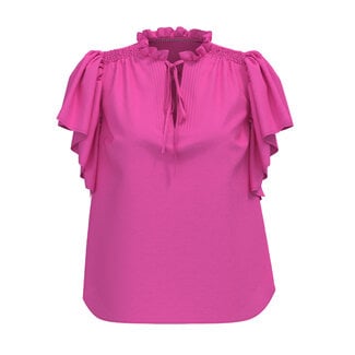 CO'COUTURE Hera Frill Top Pink