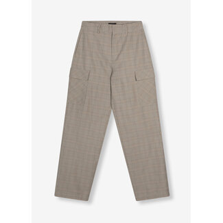 ALIX THE LABEL Woven Check Cargo Pants