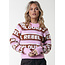 COLOURFUL REBEL Ximenia CR Intarsia Knitted Sweater