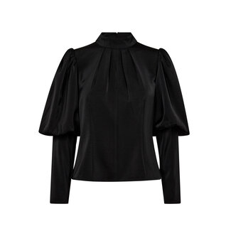 CO'COUTURE Adna Open Back Blouse Black