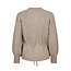 CO'COUTURE Row cable Tie Cardigan Bone