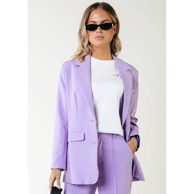 COLOURFUL REBEL Gemma Single Breasted Blazer Light Lilac