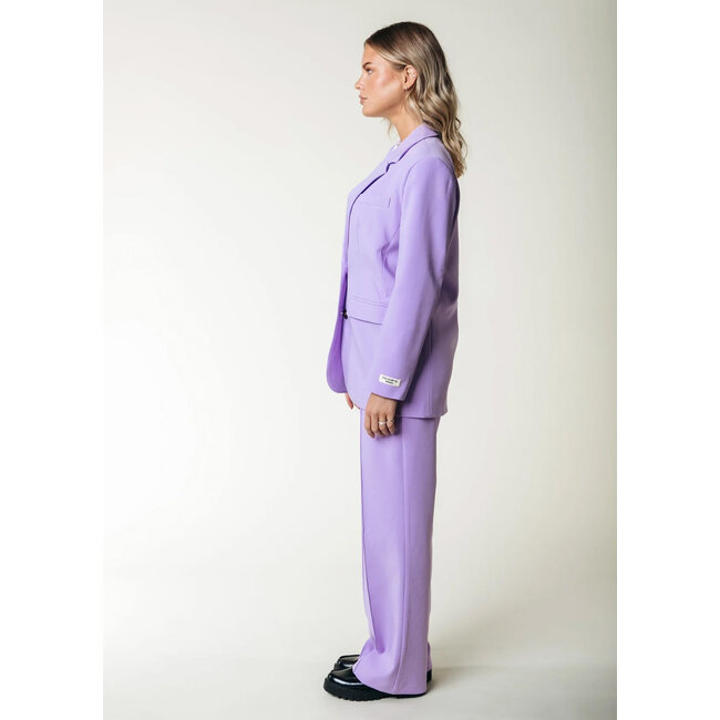 COLOURFUL REBEL Gemma Single Breasted Blazer Light Lilac