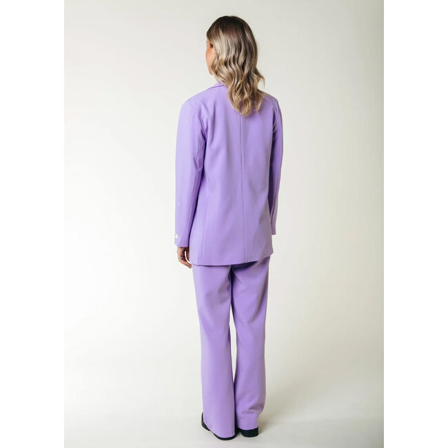 COLOURFUL REBEL Gemma Single Breasted Blazer Light Lilac