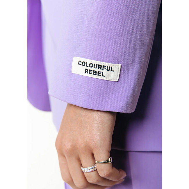 COLOURFUL REBEL Gemma Single Breasted Blazer Light Lilac