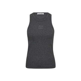 CO'COUTURE Sahara Embroidery Tank Top Dark Grey