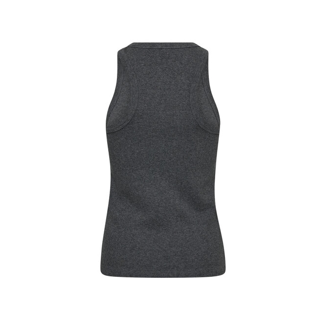 CO'COUTURE Sahara Embroidery Tank Top Dark Grey