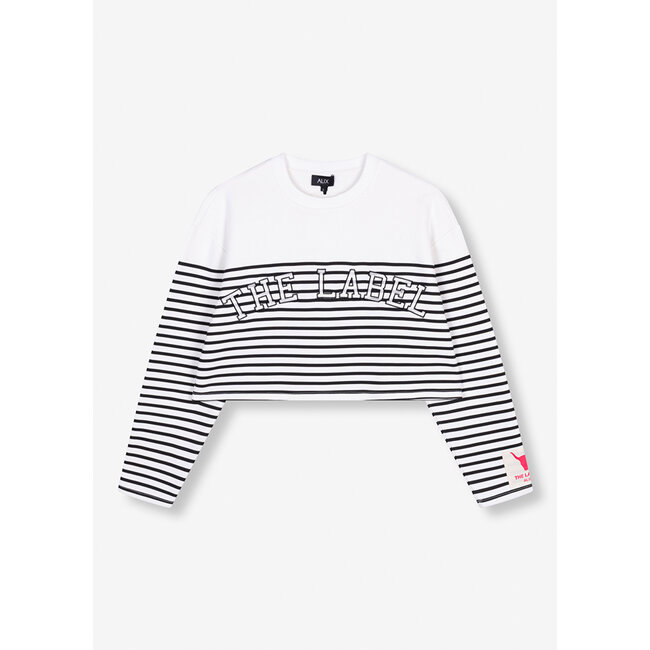 ALIX THE LABEL Ladies Knitted Stripe Sweater