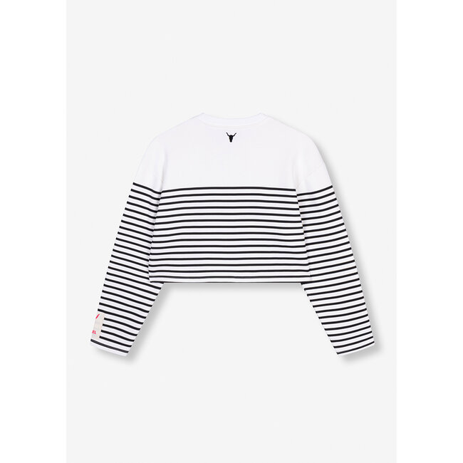 ALIX THE LABEL Ladies Knitted Stripe Sweater