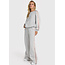 ALIX THE LABEL Side Tape Wide Leg Sweat Pants Soft Grey Melange